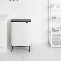 Bo touch bin high 60 L, White