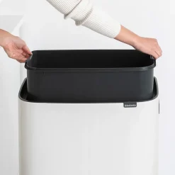 Bo touch bin high 60 L, White