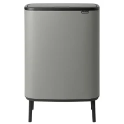 Bo touch bin high 2x30 L, Mineral concrete grey