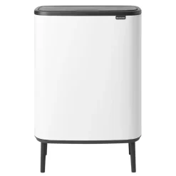 Bo touch bin high 2x30 L, White