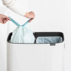 Bo touch bin high 2x30 L, White