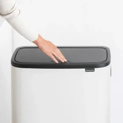 Bo touch bin high 2x30 L, White