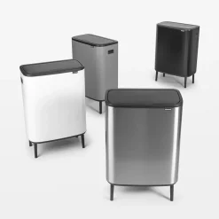 Bo touch bin high 2x30 L, White