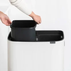 Bo touch bin high 2x30 L, White