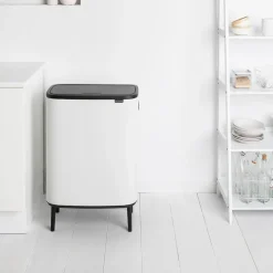 Bo touch bin high 2x30 L, White