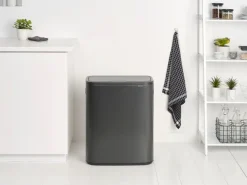 Bo touch bin 2x30 L, Confident grey