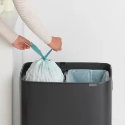 Bo touch bin 2x30 L, matte black