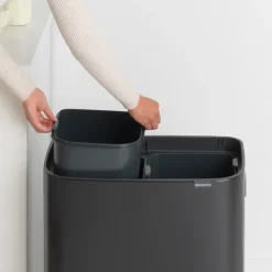 Bo touch bin 2x30 L, matte black