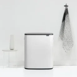 Bo touch bin 2x30 L, White