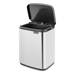 Bo waste bin 7 L, Brushed steel - shiny