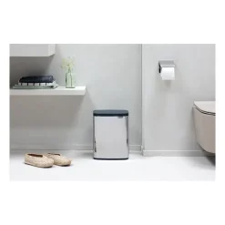 Bo waste bin 7 L, Brushed steel - shiny