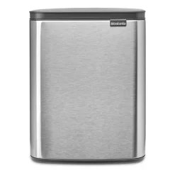 Bo waste bin 12 L, Brushed steel - matte