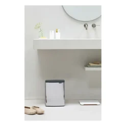 Bo waste bin 12 L, Brushed steel - shiny