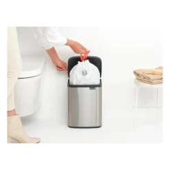 Bo waste bin 7 L, Brushed steel - matte