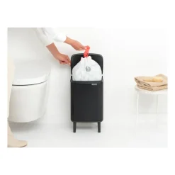 Bo waste bin high 7 L, Matte black