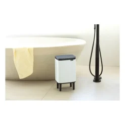 Bo waste bin high 7 L, White