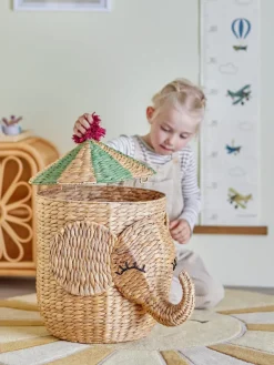 Bobo basket with lid 35x50 cm, Natural