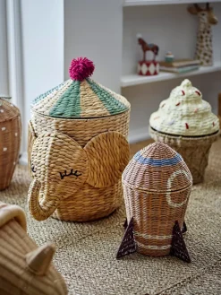 Bobo basket with lid 35x50 cm, Natural