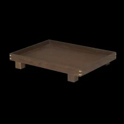 Bon wooden tray small, Smoked oak