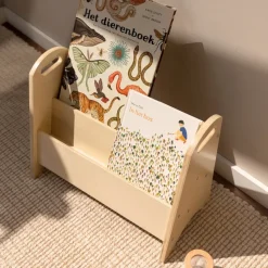 Book holder bookshelf for children, Birch