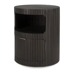 Boomerang drawer unit, Dark brown mahogany, Ø45 cm