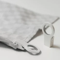 Bosign Loop clips for kitchen towel 2-pack, White