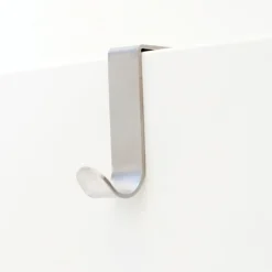 Bosign simple J-hook 2-pack, Brushed steel