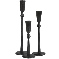 Boule candle sticks black, Medium