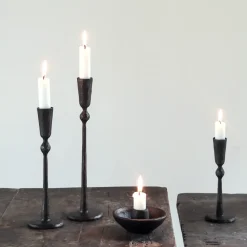 Boule candle sticks black, Small