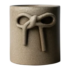 Bow pot Ø11 cm, Beige