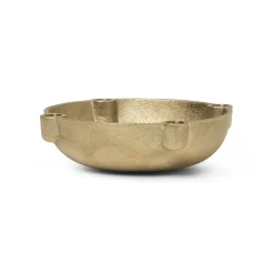 Bowl advent candle brass, brass