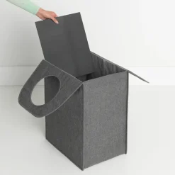 Brabantia laundry bag fabric rectangular 55 liters, dark grey