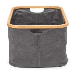 Brabantia laundry basket foldable 40 L, Pepper black