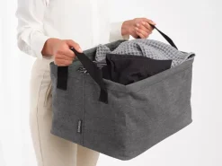 Brabantia laundry basket foldable 35 L, Pepper black