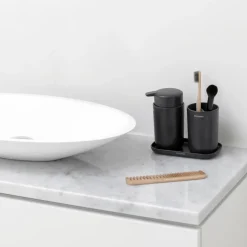 Brabantia ReNew toothbrush holder, dark grey