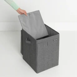 Brabantia stackable laundry basket 35 l., dark grey