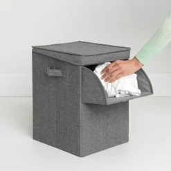 Brabantia stackable laundry basket 35 l., dark grey
