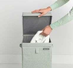 Brabantia stackable laundry basket 35 l., green