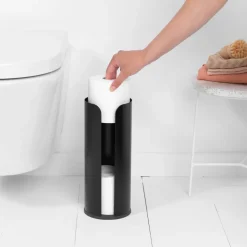 Brabantia toilet paper holder 3 rolls, matte black