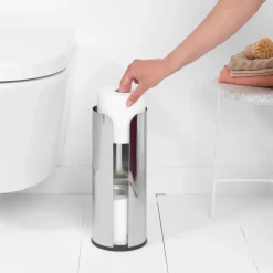 Brabantia toilet paper holder 3 rolls, brilliant steel