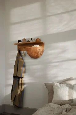 Braided wall basket 2-pack, Natural