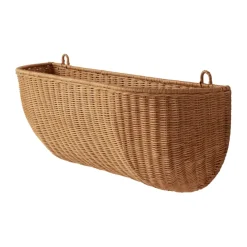 Braided wall pocket wall basket 25x75 cm, Natural