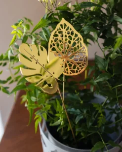 Brass leaves decoration 2-pack, Water