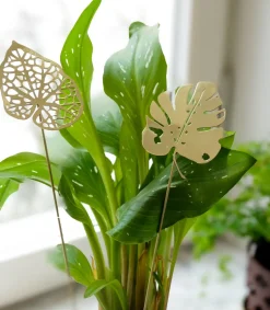 Brass leaves decoration 2-pack, Water