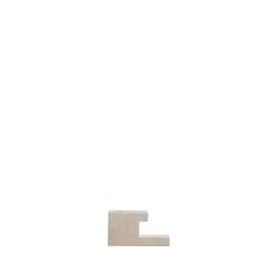 Brick candle holder limestone 7.5x14 cm, Limestone