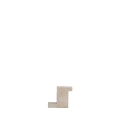 Brick candle holder limestone 10.5x12.5 cm, Limestone