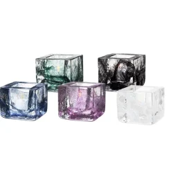 Brick votive, blue