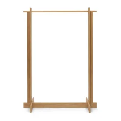 Bridge Clothes Rack clothes hanger, Oiled Oak