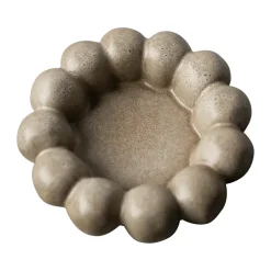 Bright candle tray Ø17 cm, Beige
