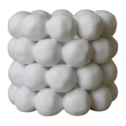 Bright candleholder Ø17 cm, White